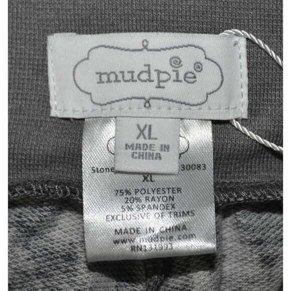 NWT Mudpie Ladies XL Gray Leopard Casual Pull On Joggers Pants Comfy Lounge Soft - Picture 7 of 8